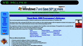 What Vb-helper.com website looked like in 2020 (3 years ago)