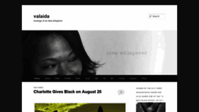 What Valaida.com website looked like in 2020 (3 years ago)