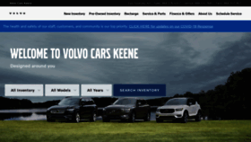 What Volvocarskeene.com website looked like in 2020 (3 years ago)