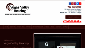 What Vegashearing.com website looked like in 2020 (3 years ago)