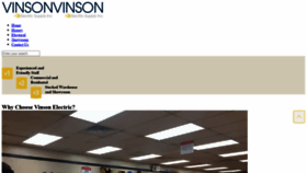 What Vinsonelectric.com website looked like in 2020 (5 years ago)