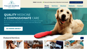 What Valleyranchanimalhospital.com website looked like in 2020 (3 years ago)