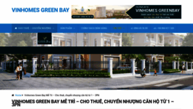 What Vinhomegreenbay.vn website looked like in 2020 (3 years ago)