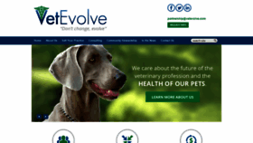 What Vetevolve.com website looked like in 2020 (3 years ago)