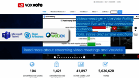 What Voxvote.com website looked like in 2020 (3 years ago)