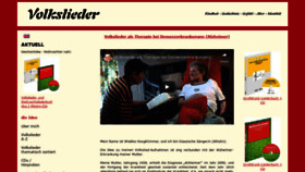 What Volksliedsammlung.de website looked like in 2020 (3 years ago)