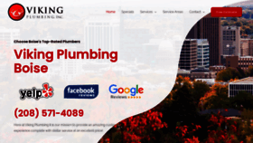 What Vikingplumbingboise.com website looked like in 2020 (3 years ago)