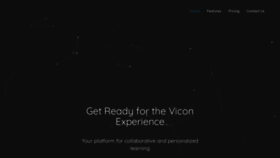 What Vicon.app website looked like in 2020 (3 years ago)