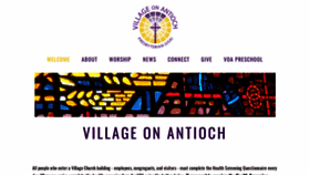 What Villageantioch.org website looked like in 2020 (3 years ago)