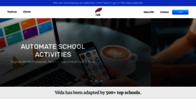 What Veda-app.com website looked like in 2020 (3 years ago)