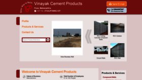 What Vinayakcementproducts.com website looked like in 2020 (3 years ago)