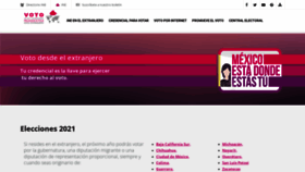 What Votoextranjero.mx website looked like in 2020 (3 years ago)