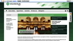 What Volkshaus-jena.de website looked like in 2020 (3 years ago)