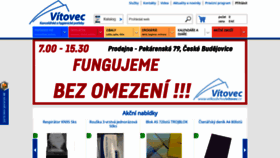 What Velkoobchodvitovec.cz website looked like in 2020 (3 years ago)