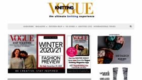What Vogueknitting.com website looked like in 2020 (3 years ago)