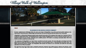 What Villagewalkwellington.com website looked like in 2021 (3 years ago)