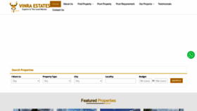 What Vinraestates.com website looked like in 2021 (3 years ago)
