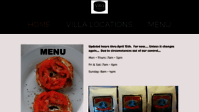 What Villacoffeeandcafe.com website looked like in 2021 (3 years ago)