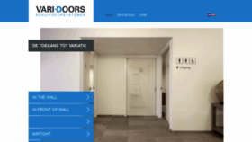 What Vari-doors.nl website looked like in 2021 (3 years ago)