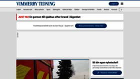 What Vimmerbytidning.se website looked like in 2021 (3 years ago)