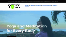 What Villagegreenyoga.com website looked like in 2021 (3 years ago)