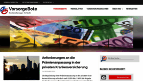 What Vorsorgebote.de website looked like in 2021 (3 years ago)