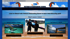 What Vietnamkiteboardingschool.com website looked like in 2021 (3 years ago)