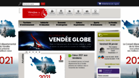 What Vendee.fr website looked like in 2021 (3 years ago)