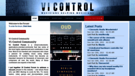 What Vi-control.net website looked like in 2021 (3 years ago)