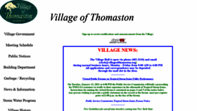 What Villageofthomaston.org website looked like in 2021 (3 years ago)