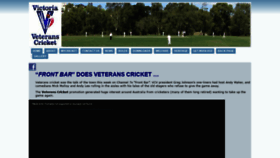 What Veteranscricketvictoria.org.au website looked like in 2021 (3 years ago)