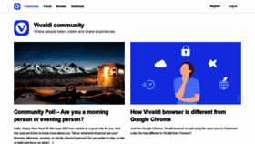 What Vivaldi.net website looked like in 2021 (4 years ago)
