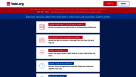 What Vote.org website looked like in 2021 (4 years ago)