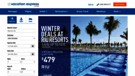 What Vacationexpress.com website looked like in 2021 (3 years ago)