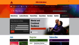 What Valleymed.org website looked like in 2021 (3 years ago)