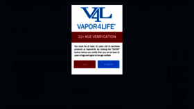 What Vapor4life.com website looked like in 2021 (3 years ago)