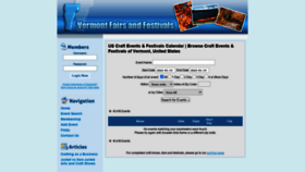 What Vermontfairsandfestivals.com website looked like in 2021 (3 years ago)
