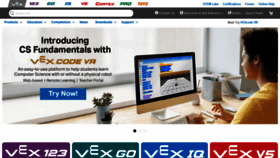 What Vexrobotics.com website looked like in 2021 (3 years ago)