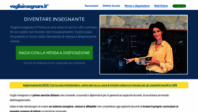 What Voglioinsegnare.it website looked like in 2021 (3 years ago)