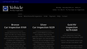 What Vehicleprebuyinspectionservice.com website looked like in 2021 (3 years ago)