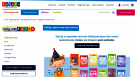 What Veiliglerenlezen.be website looked like in 2021 (3 years ago)