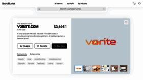What Vorite.com website looked like in 2021 (3 years ago)