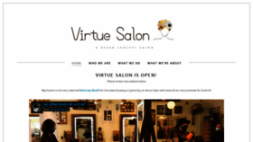 What Virtuevegansalon.com website looked like in 2021 (3 years ago)
