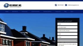 What Vismanagement.com website looked like in 2021 (3 years ago)