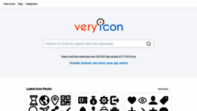 What Veryicon.com website looked like in 2021 (3 years ago)