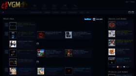 What Vgmdb.net website looked like in 2021 (4 years ago)