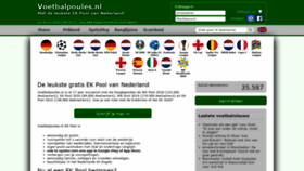 What Voetbalpoules.nl website looked like in 2021 (5 years ago)