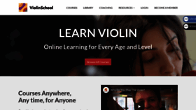 What Violinschool.com website looked like in 2021 (3 years ago)