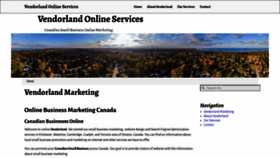 What Vendorland.ca website looked like in 2021 (3 years ago)