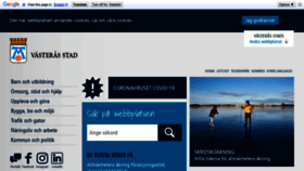 What Vasteras.se website looked like in 2021 (3 years ago)